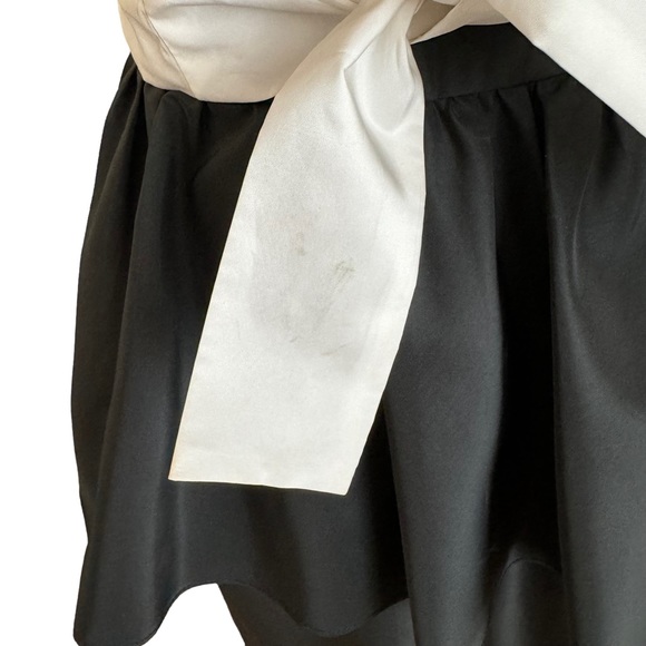 Vintage 70s 80s Contempo Casuals Taffeta Peplum Dress New Wave Prom Party - Picture 11 of 12